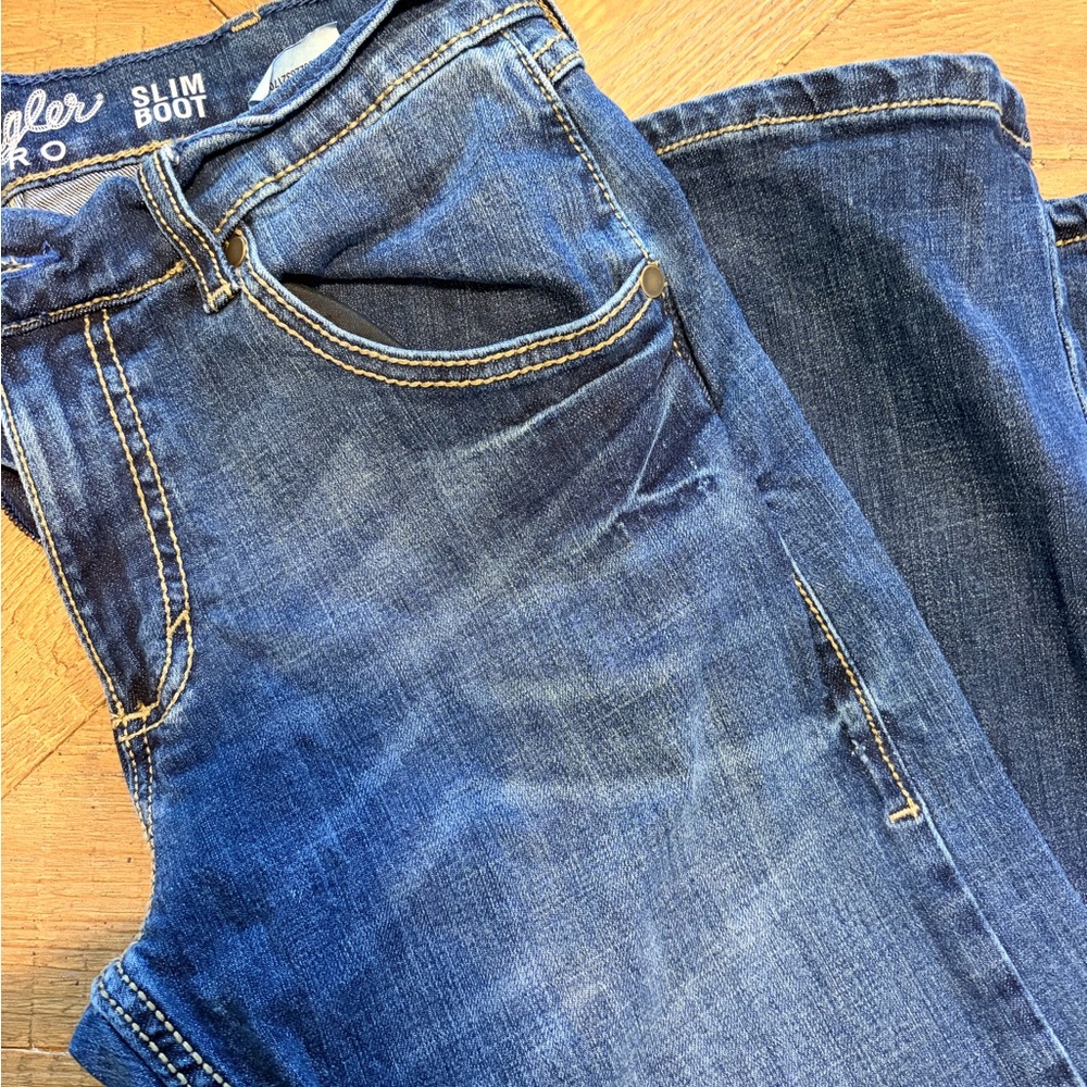 Wrangler Retro Slim Boot Jeans - Classic Blue